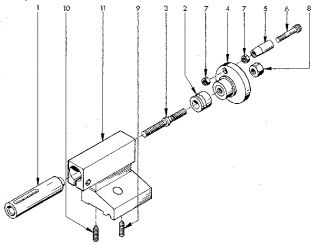 CRAFTSMAN Metal turning lathe Collet holder Parts  Model 549289000 