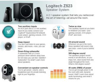 Buy the Logitech Z523 2.1 Speaker System .ca