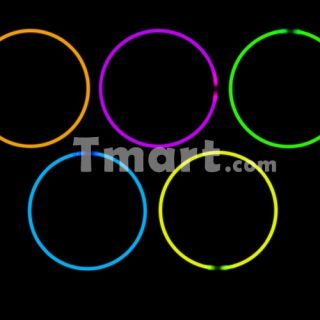 100pcs 10 Super Bright Glow Stick Bracelets Purple   Tmart