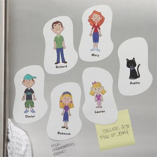 5372   Family Character Collection Personalized Magnets 
