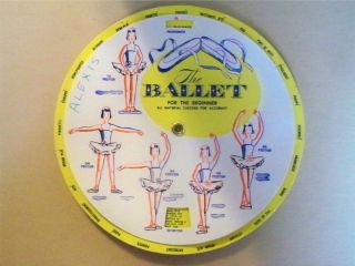 Vintage Beginner Ballet Education Dance Card Positions Vocabulary 