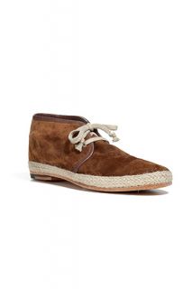 Tobacco suede lace up shoes by N.D.C.  Luxury fashion online 