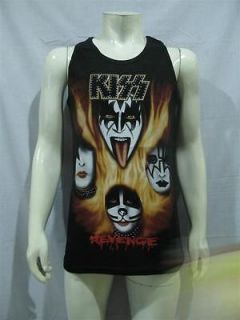 KISS Revenge Glam Rock Punk Music T Shirt Tank Top Sz L