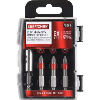 Craftsman 11 pc. Heavy Duty Impact Screwdriving Set   Outlet