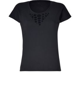 Zadig & Voltaire Black Otto Cut Out Cotton T Shirt  Damen  T Shirts 