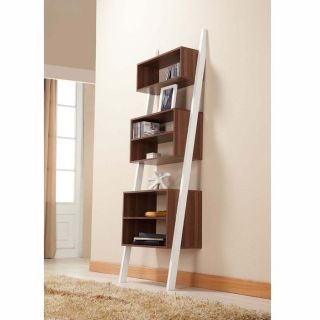 Mateo 2 Tone Leaning Bookcase & Display Stand at Brookstone—Buy Now