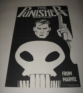 The Punisher B&W 11 x 17 POSTER Marvel New 1980s B8