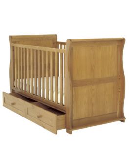 East Coast Nursery Langham Sleigh Cot Bed with Drawers   cot beds 