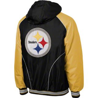 Pittsburgh Steelers Black Touchdown Detachable Hooded Jacket 