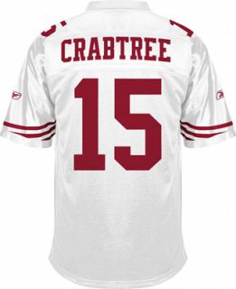 Michael Crabtree White Reebok NFL Replica San Francisco 49ers Youth 
