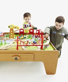Wooden Train Table   trains sets & vehicles   Mothercare