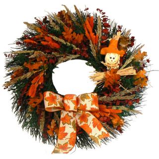 Splash of Fall 22 Dried Floral Wreath at Brookstone—Buy Now