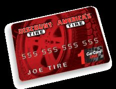Discount Tire   Americas Tire, CarCareONE Card