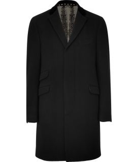 Etro Black Wool/Cashmere Coat  Herren  Mäntel  