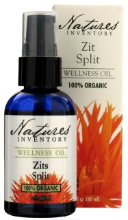 Buy Natures Inventory   Wellness Oil 100% Organic Zit Split   2 oz 