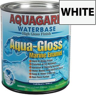 Aquagard Aqua Gloss Waterbase Enamel Quart White   