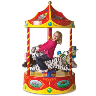 The Childrens Carnival Carousel   Hammacher Schlemmer 