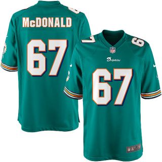 Youth Nike Miami Dolphins Andrew McDonald Game Team Color Jersey (S XL 