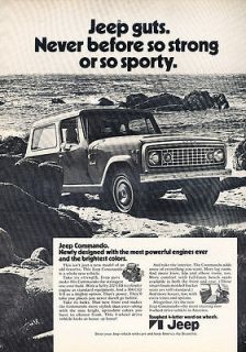 1971 Jeep Commando   Newly   Classic Vintage Advertisement Ad D49