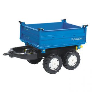 This blue Mega Trailer is the perfect addition to your tractor ride on 