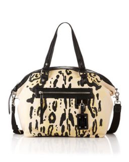 Audrey Ocelot Print Satchel   