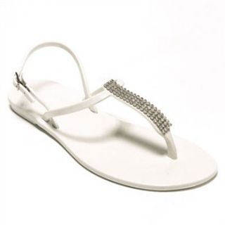 Ma Cri White Formentera Jewel Jelly Sandals
