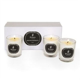 Parks London Set of Three Cognac Aromatherapy Tot Candles