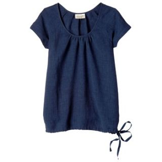 Toast Washed Indigo Sandrine Linen Mix Top