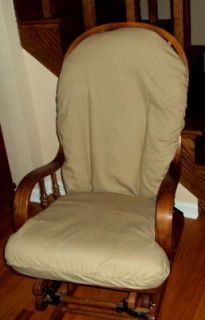 SLIPCOVERS Glider Rocking Chair Slip Covers 4 your Cushions CUSTO​M 