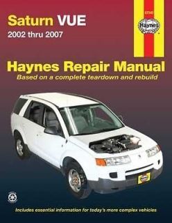 Haynes Publications 87040 Repair Manual (Fits Saturn Vue)