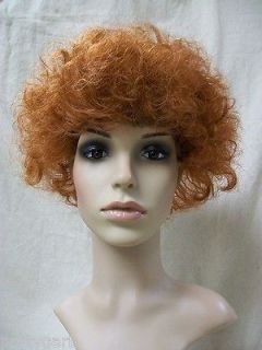 Orphan Child Wig Natural Red Little Annie Costume Wild Frizzy Curls 