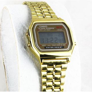 Gold Casio Retro Digital Wrist Watch snapback supreme camp cap NEW
