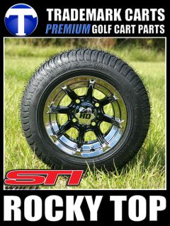 10x7 STI HD2se Golf Cart Wheels and Low Profile Tires