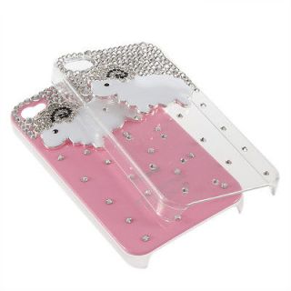 3D Luxury Bling Diamond Sheep Plastic Hard Back Case Cover For IPhone 