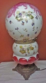   Victorian Converted GONE WITH THE WIND Table Lamp, Very Pretty