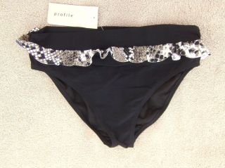 Profile Gottex Under My Skin Swimsuit Bikini Bottom Retail $48 NEW Sz 