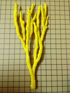 Artificial Coral finger claw sponge Yellow