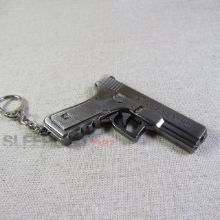 Glock 18 Miniature Pistol Gun Model Military Weapon Solid Metal 