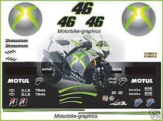 Moto gP X Box Special Edition Race Decals Graphics
