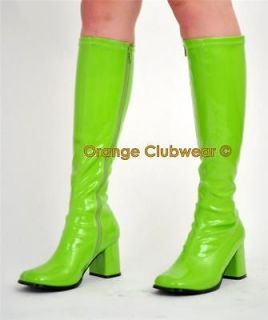 green gogo boots