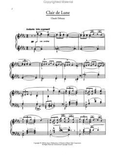 Look inside Debussy Clair De Lune   Sheet Music Plus