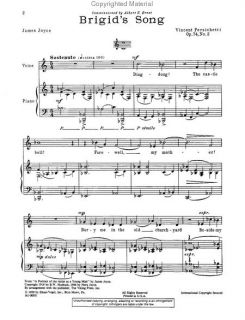 Look inside Brigids Song, No. 2 from James Joyce Songs   Sheet Music 