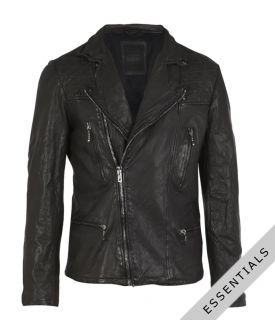 Replica Biker Jacket, Men, Leathers, AllSaints Spitalfields