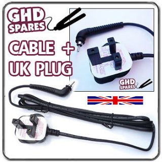 REPAIR POWER CABLE 4 GHD HAIR STRAIGHTENERS & UK PLUG FITS ghd3 3.1b 