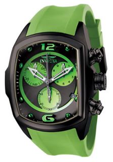 Invicta 6725 Watches,Mens Lupah Chronograph Black and Light Green 