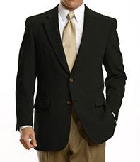 Signature 2 Button Wool Blazer Navy  Regal Fit (Portly)  Sizes 44 54