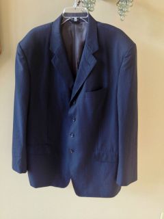 Giorgio Brutini Mens Blazer Sports Coat Suit Jacket Wool Blend Dark 