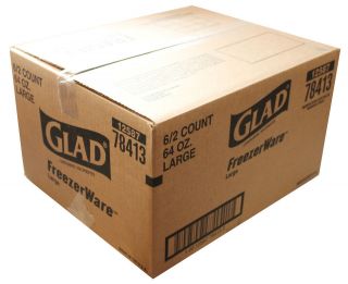 Glad Containers, Large, BPA Free Microwave Safe Freezer & Dishwasher 
