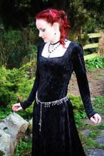 Enchanting VELVET Witchy Dress/GOTH/PAG​AN/FAE/LARP