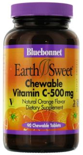 Bluebonnet Nutrition   Earth Sweet Chewable Vitamin C Natural Orange 